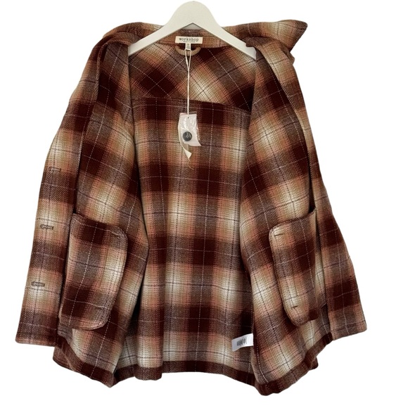 WORKSHOP Oversized Flannel Shacket Jacket Heavy Size XL/XXL - Picture 2 of 11